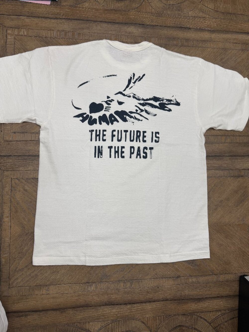 Human Made Dry Alls The Future Is In The Past White T-Shirt XL Japan